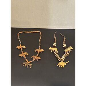 Women's Fashion Tribal Animal Carved Boho Handmade Necklace